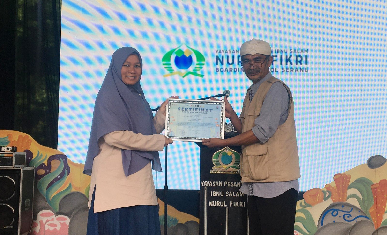 SMP ISLAM NFBS SERANG DONASI RP.5 JUTA UNTUK PELESTARIAN TERUMBU KARANG PADA AJANG SPACY-17 TAHUN 2025